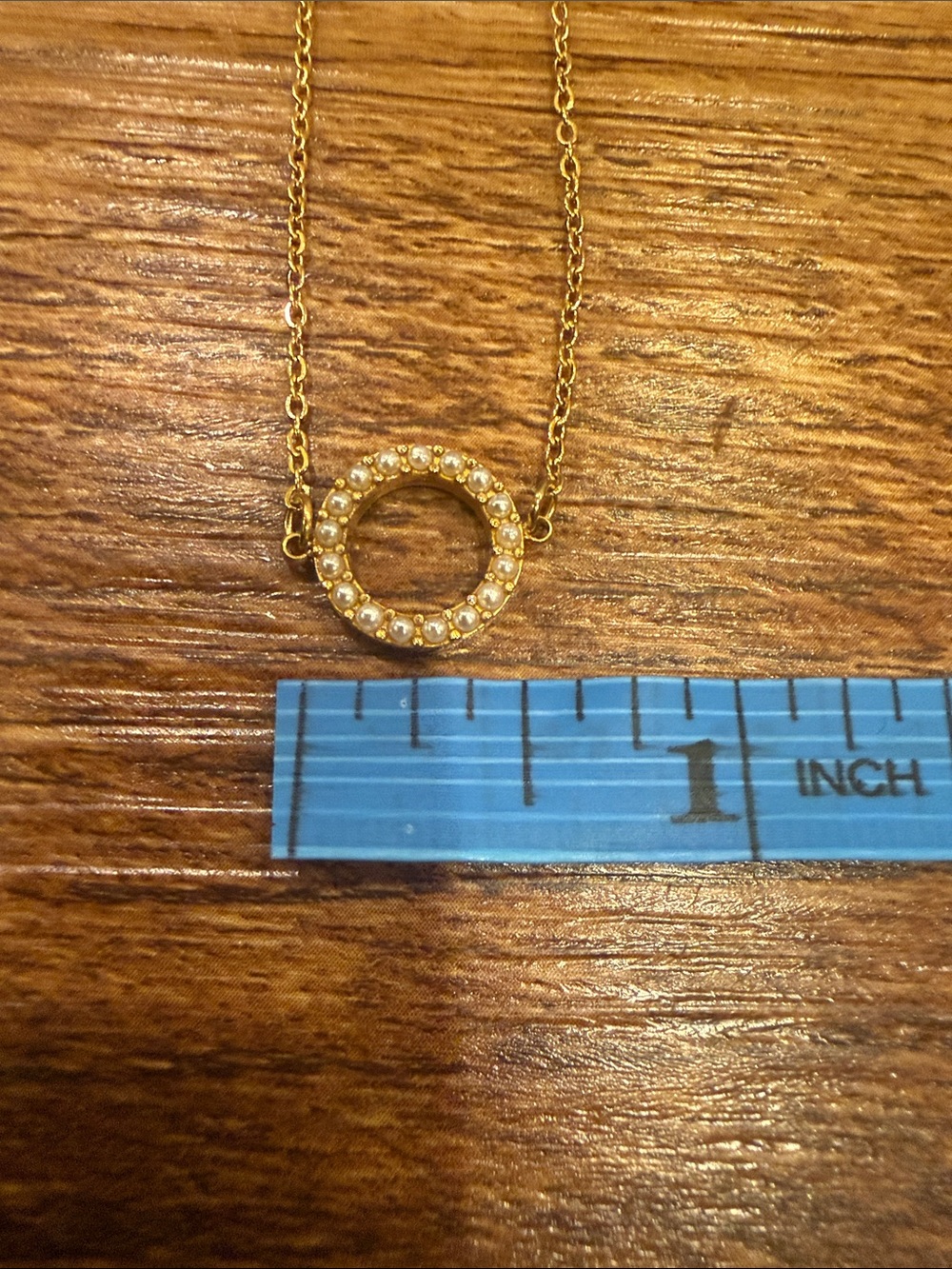 Plunder Gold Circle Necklace - Picture 3 of 3